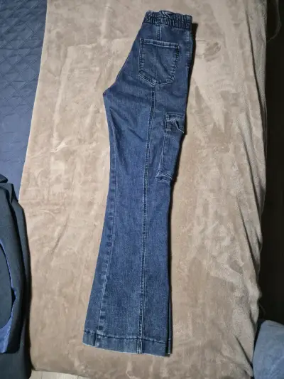Pantalones cargo de mezclilla mujer - miniatura 2