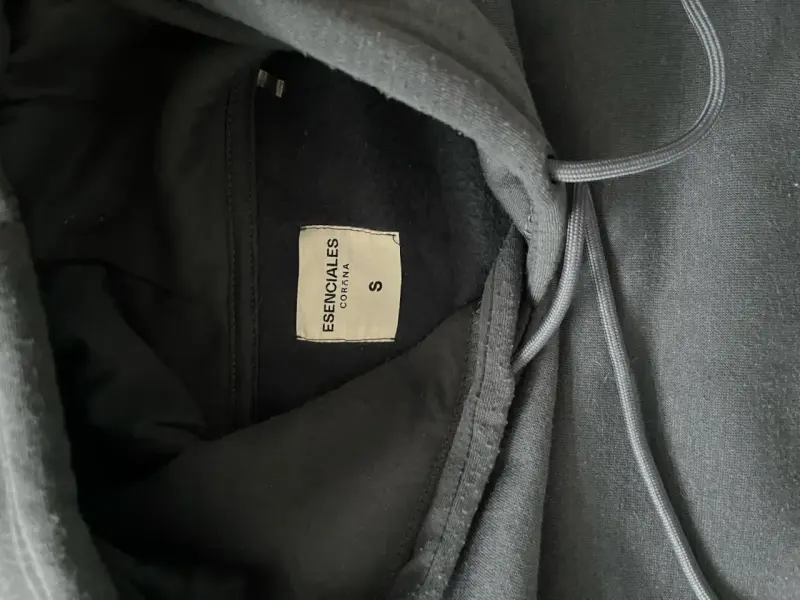 Polerón con capucha gris talla S - 2