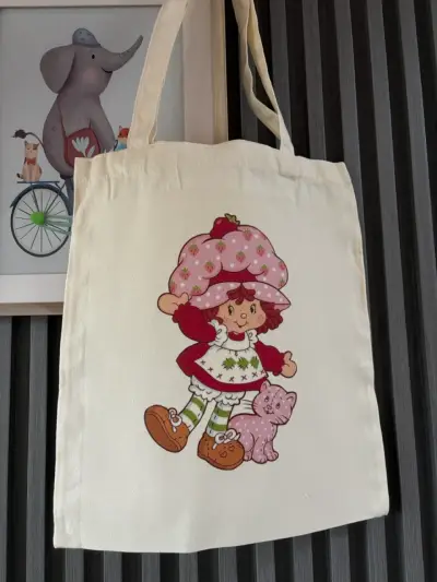 Tote Bag  de tela con diseño Frutillita  vintage - miniatura 1
