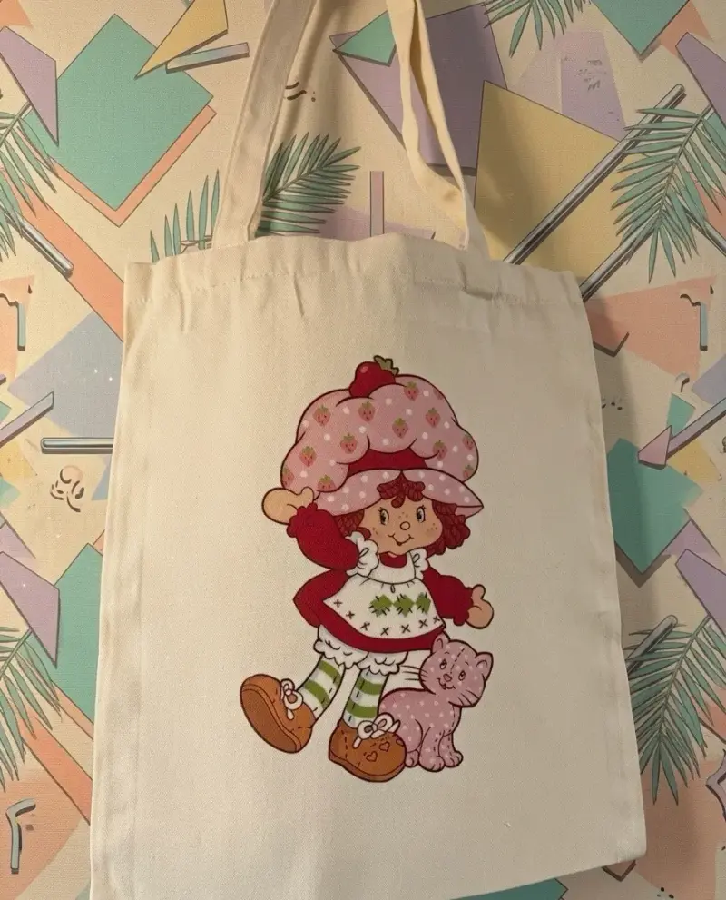 Tote Bag de tela con diseño Frutillita vintage - 2