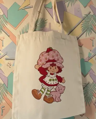Tote Bag  de tela con diseño Frutillita  vintage - miniatura 2