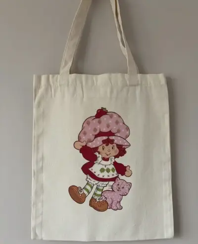 Tote Bag  de tela con diseño Frutillita  vintage - miniatura 3