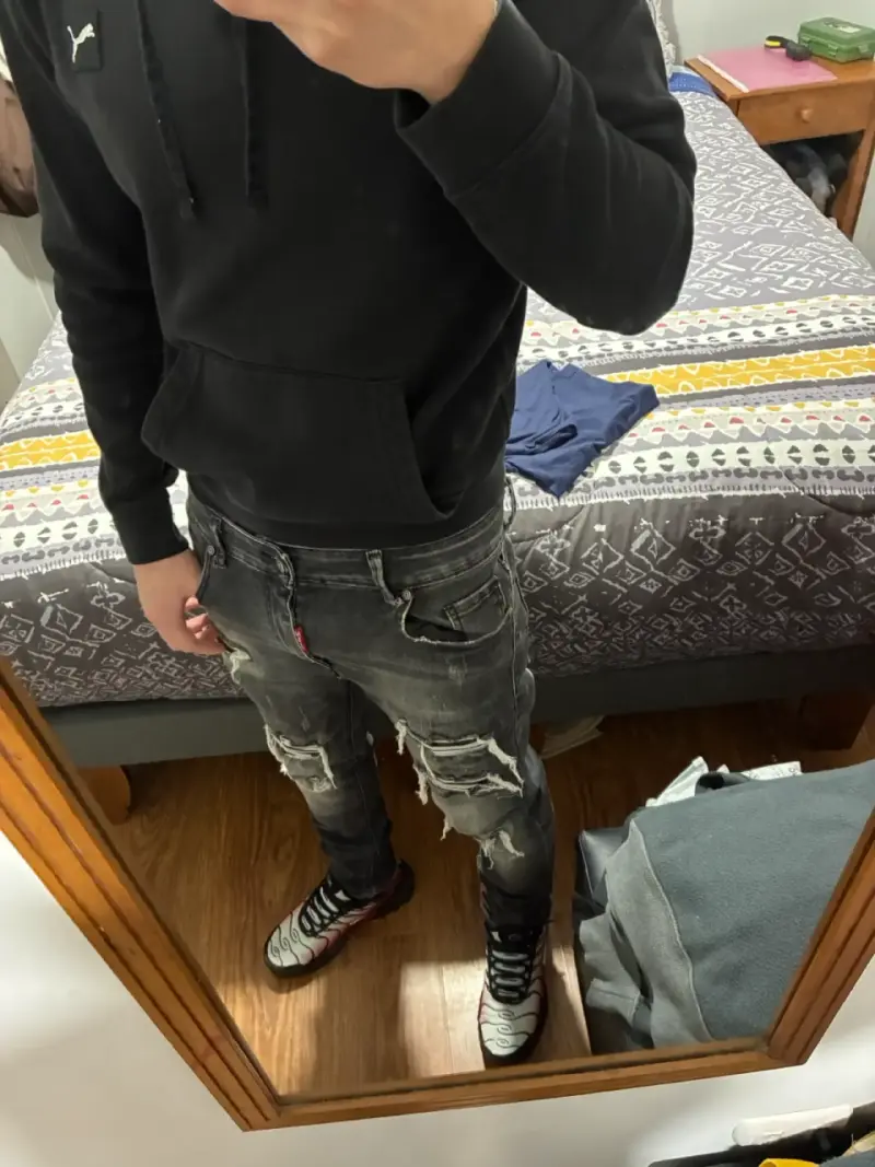 Jeans rasgados para hombre estilo casual - 2