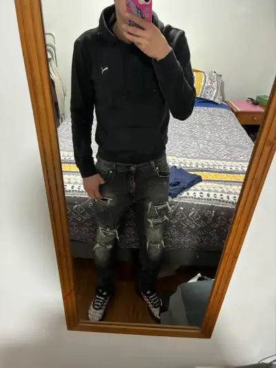 Jeans rasgados para hombre estilo casual - miniatura 3