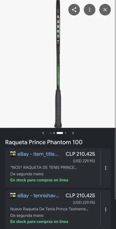 Raqueta de Tenis Prince Phantom 100 - miniatura 1