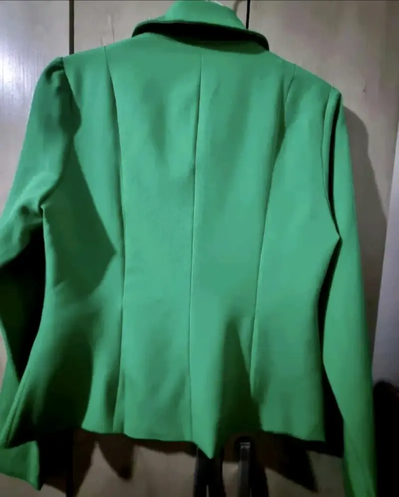 Blazer verde mujer Nicopoly elegante - 3