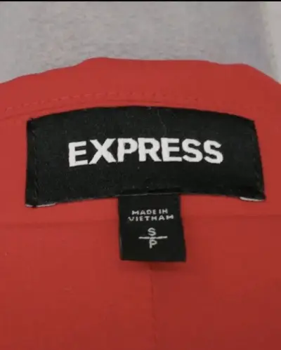 Blazer rojo para mujer Express elegante - miniatura 3