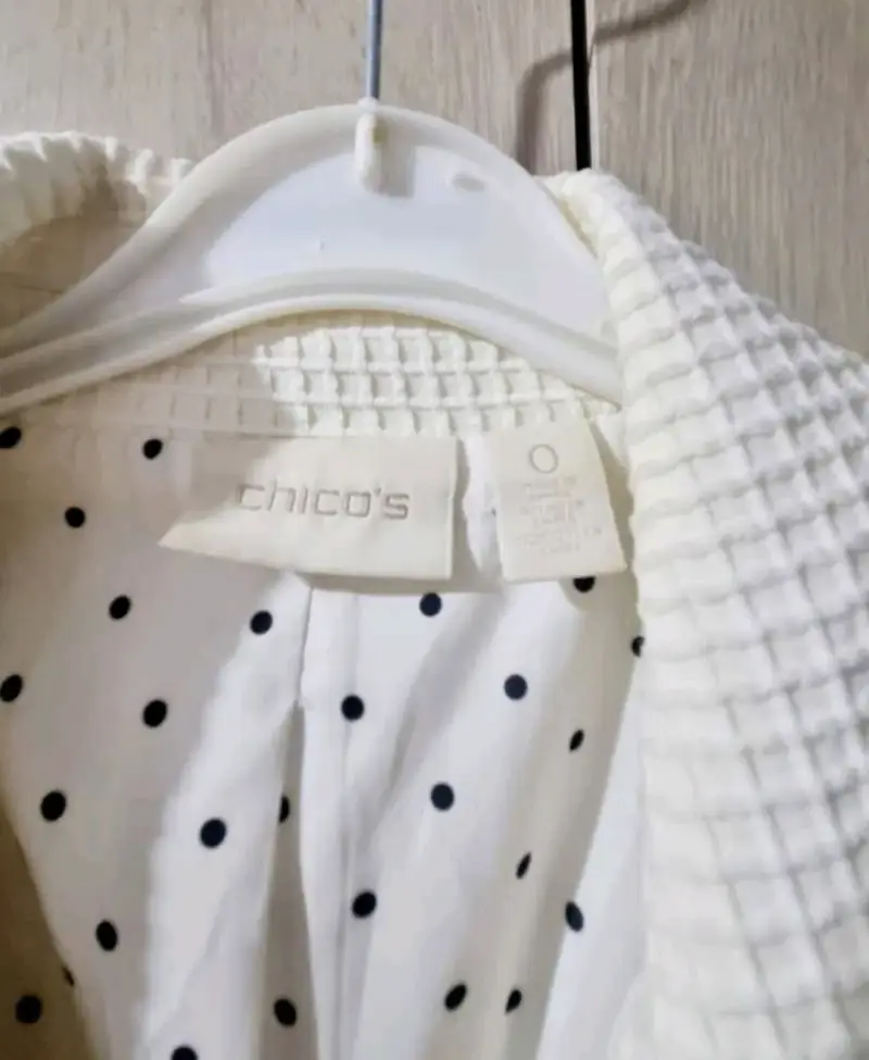 Chaqueta Blanca Texturizada para Mujer Chico's - 3
