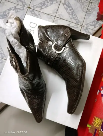 Botines de tacón alto negros - miniatura 4