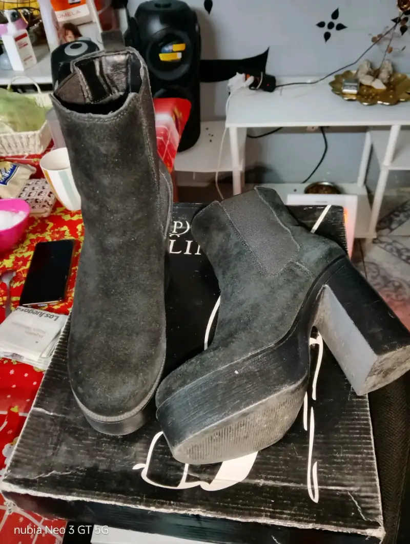 Botines de tacón alto negros - 5