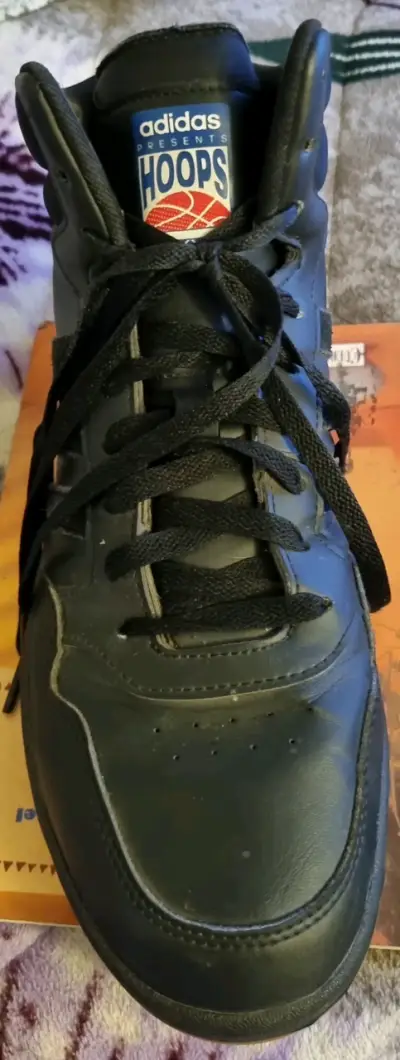 Zapatillas deportivas negras Adidas Hoops - miniatura 1