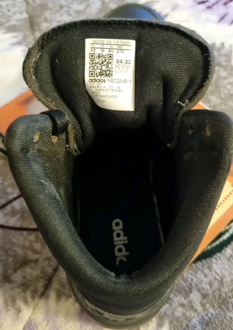 Zapatillas deportivas negras Adidas Hoops - 3