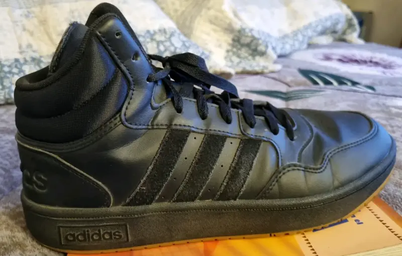 Zapatillas deportivas negras Adidas Hoops - 4