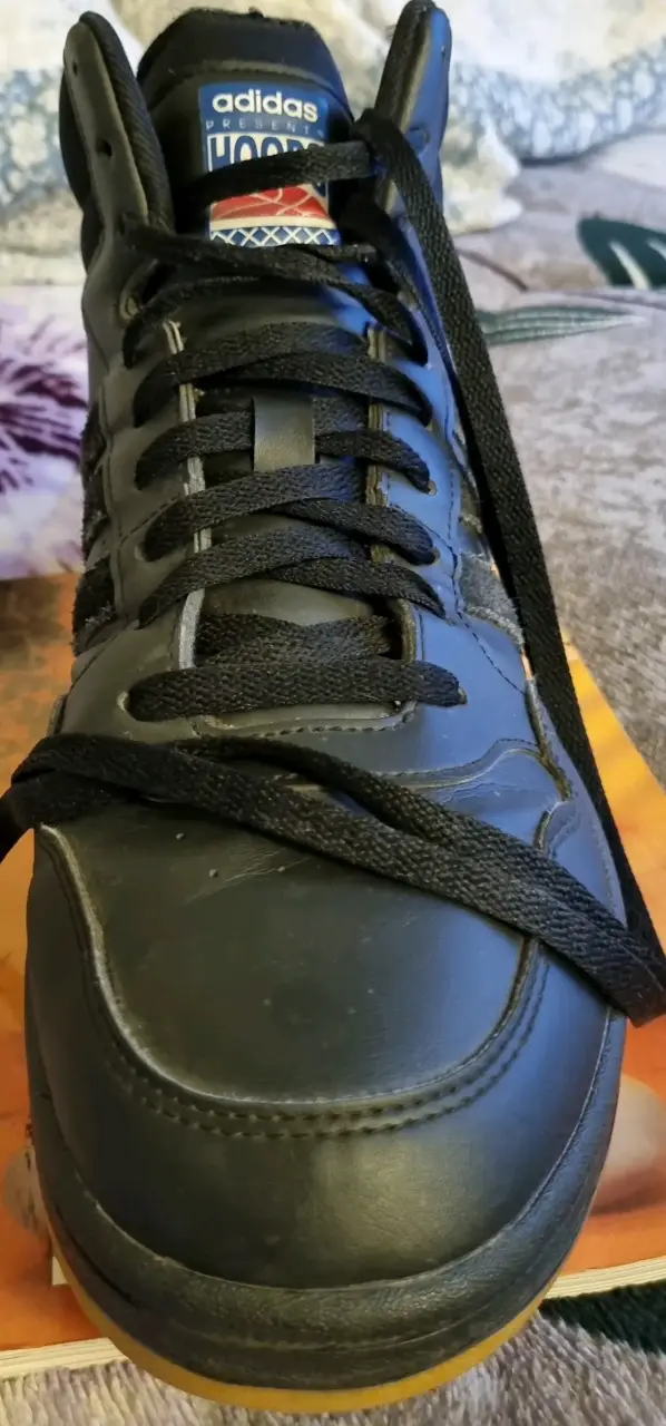 Zapatillas deportivas negras Adidas Hoops - 5