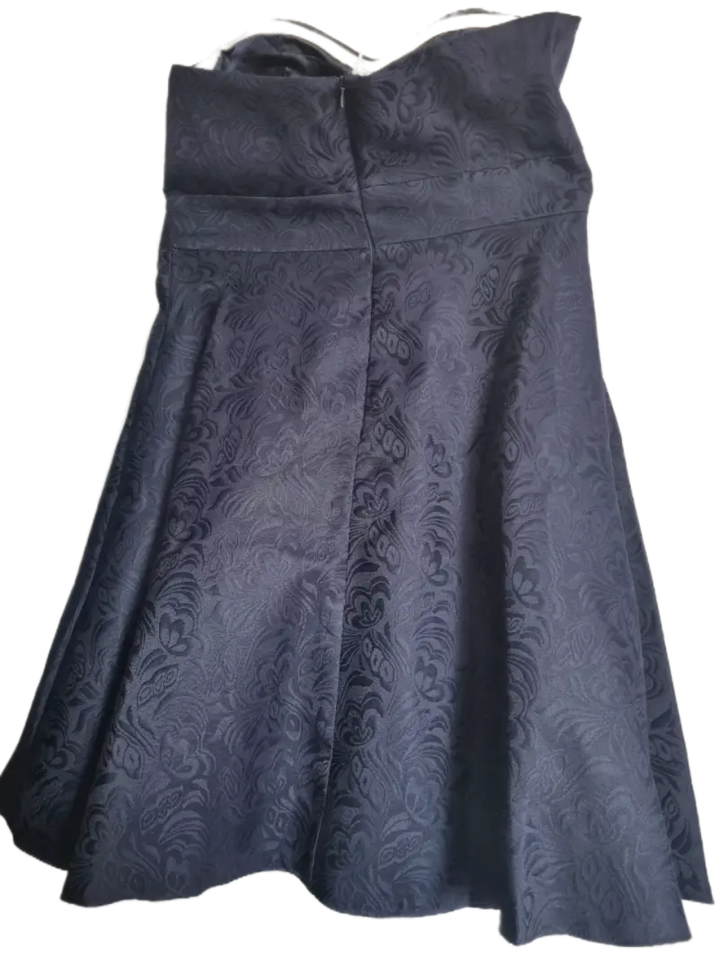 Vestido de fiesta azul con detalles brillantes - 2