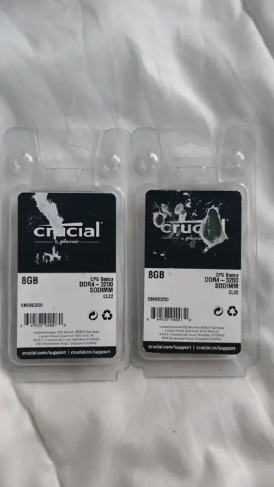 16GB 2x8 DDR4 3200 SODIMM Crucial - Par dual chann - miniatura 2