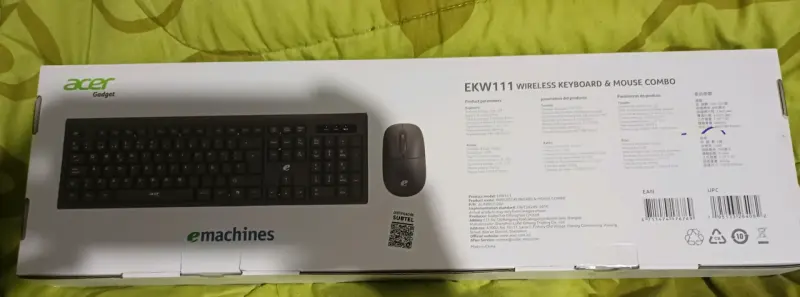 Kit teclado y mouse inalámbrico Acer EKW111 - 2