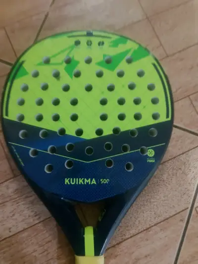 Pala de pádel Kuikma 500 amarilla y azul - miniatura 2