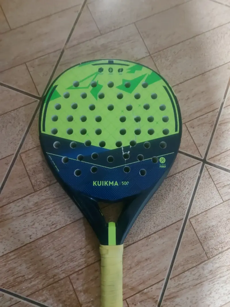 Pala de pádel Kuikma 500 amarilla y azul - 3