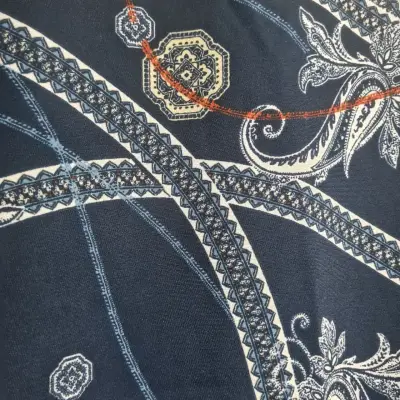 Vestido estampado negro H&M talla 36 - miniatura 3