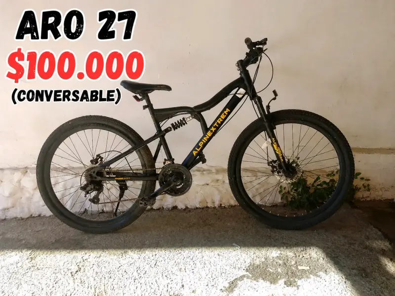 Bicicleta Montaña Aro 27 Alpin Trek Negra - 1