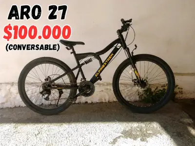 Bicicleta Montaña Aro 27 Alpin Trek Negra - miniatura 1