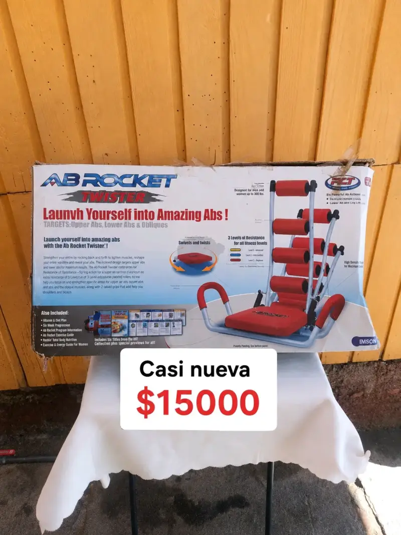 Máquina de ejercicios AB Rocket Twister casi nueva