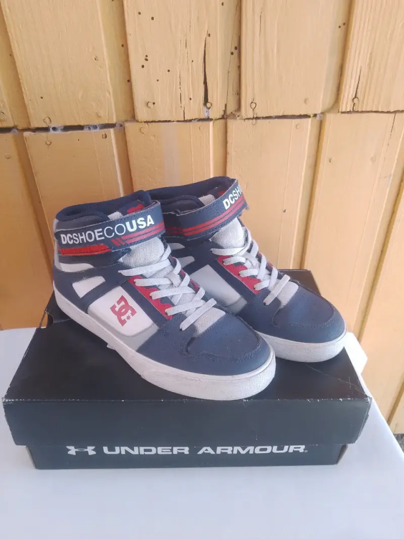 Zapatillas altas DC Shoes azul y blanco