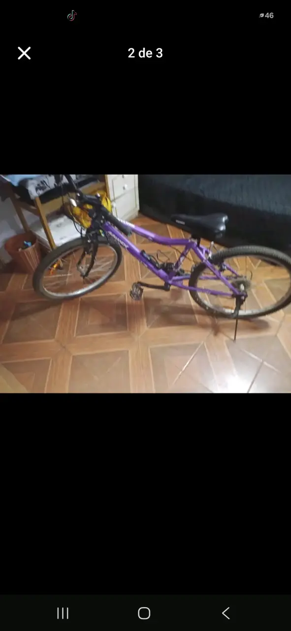 Bicicleta Montana 24 Morada para Niños - 1