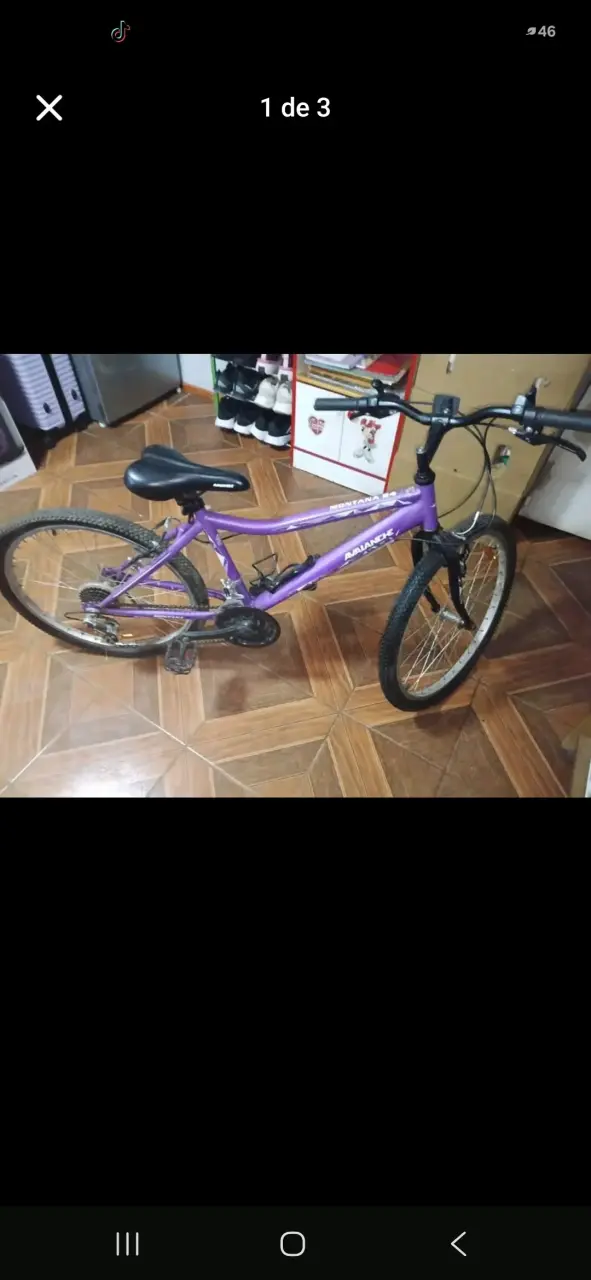 Bicicleta Montana 24 Morada para Niños - 2