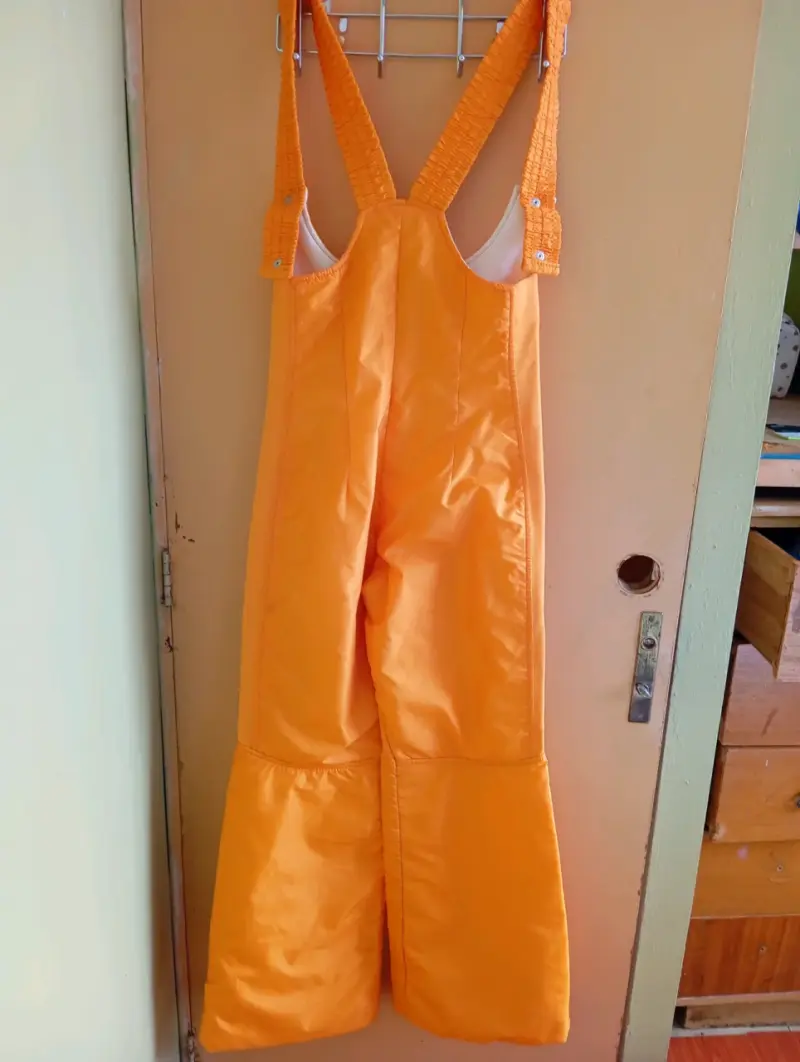Pantalones de nieve naranjas para niños - 1