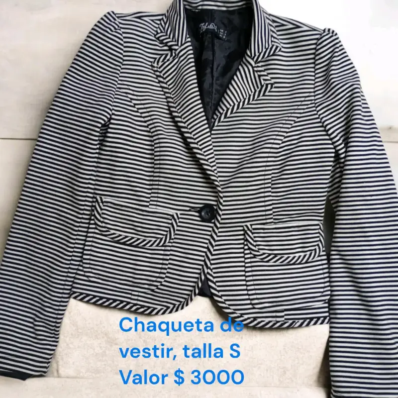 Chaqueta de cuero negra talla M - 2