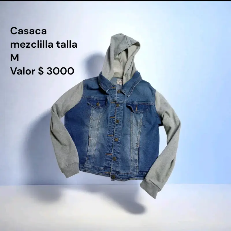 Chaqueta de cuero negra talla M - 3