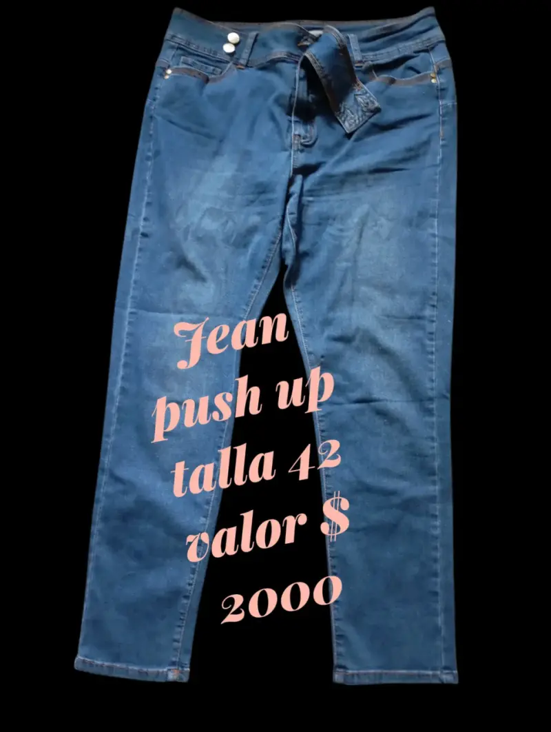 Jeans push up talla 42 azul - 1