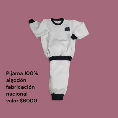 Pijama de niño 100% algodón con detalles de color - miniatura 1
