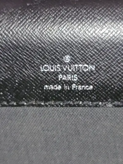Maletín de cuero negro Louis Vuitton con cierre metálico - miniatura 6