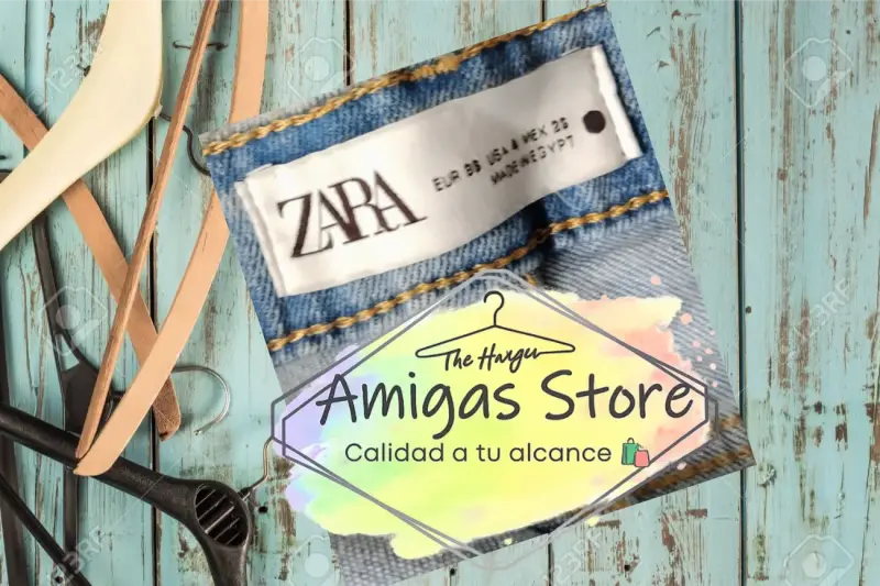 Pantalón Zara rígido recto talla 38 - 2