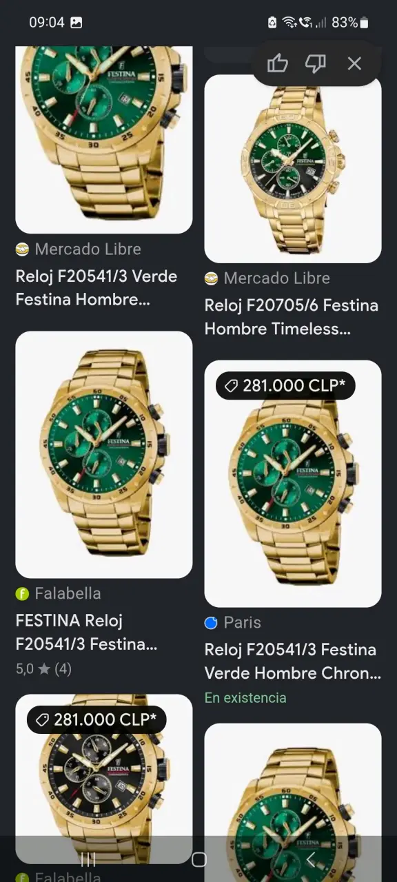 Reloj Festina F20541/3 Verde Hombre Cronógrafo - 2