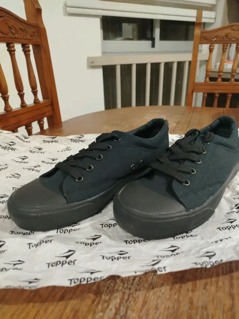 Zapatillas negras casuales Topper Talla 39 - 4