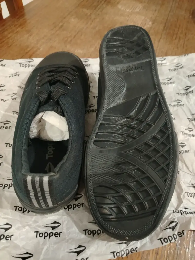 Zapatillas negras casuales Topper Talla 39 - 5
