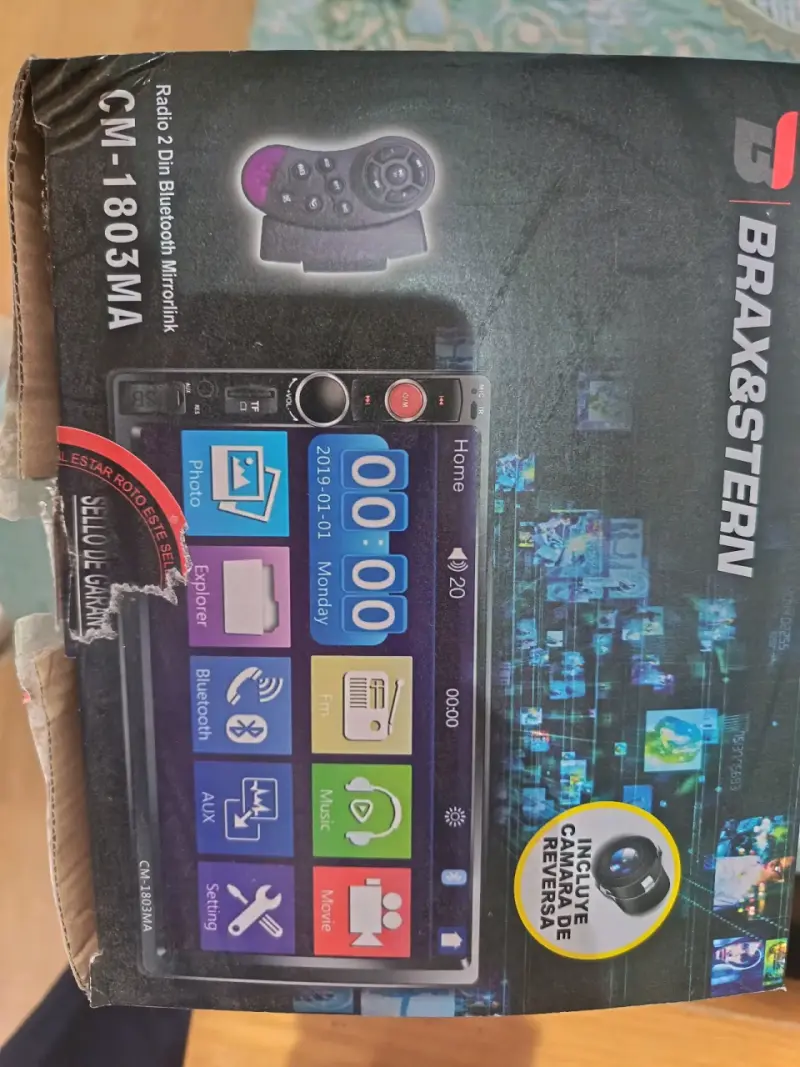 Radio 2 Din Bluetooth Mirrorlink Brax&Stern CM-1803MA - 2