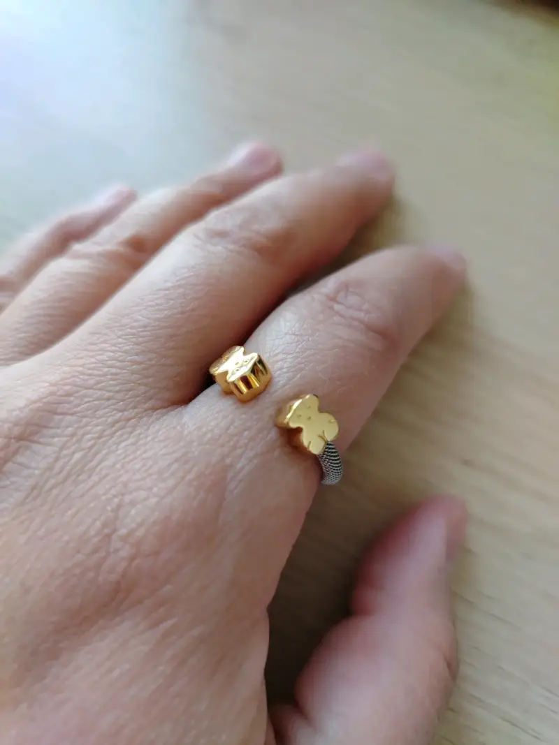 Anillo Tous oro 18k y acero - 1