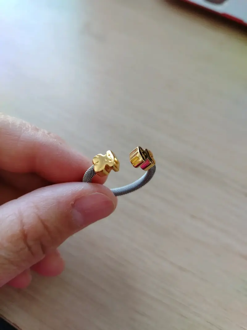 Anillo Tous oro 18k y acero - 5