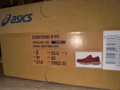 Zapatillas deportivas Asics Contend 9 PS coral para niños - miniatura 2