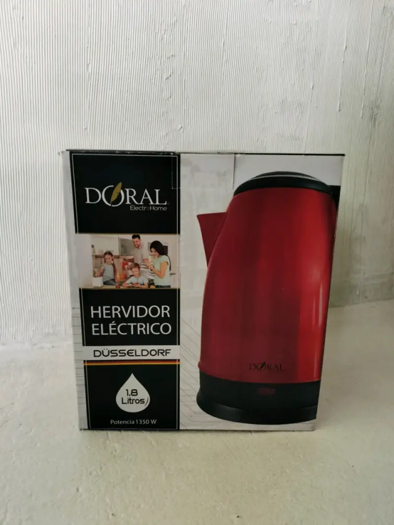 Hervidor Eléctrico Doral Düsseldorf 1.8L Rojo - 2