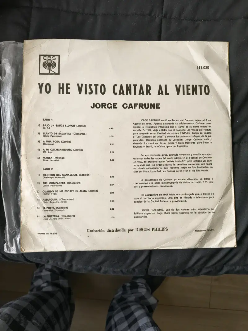 Vinilo Jorge Cafrune - Yo He Visto Cantar Al Viento - 2