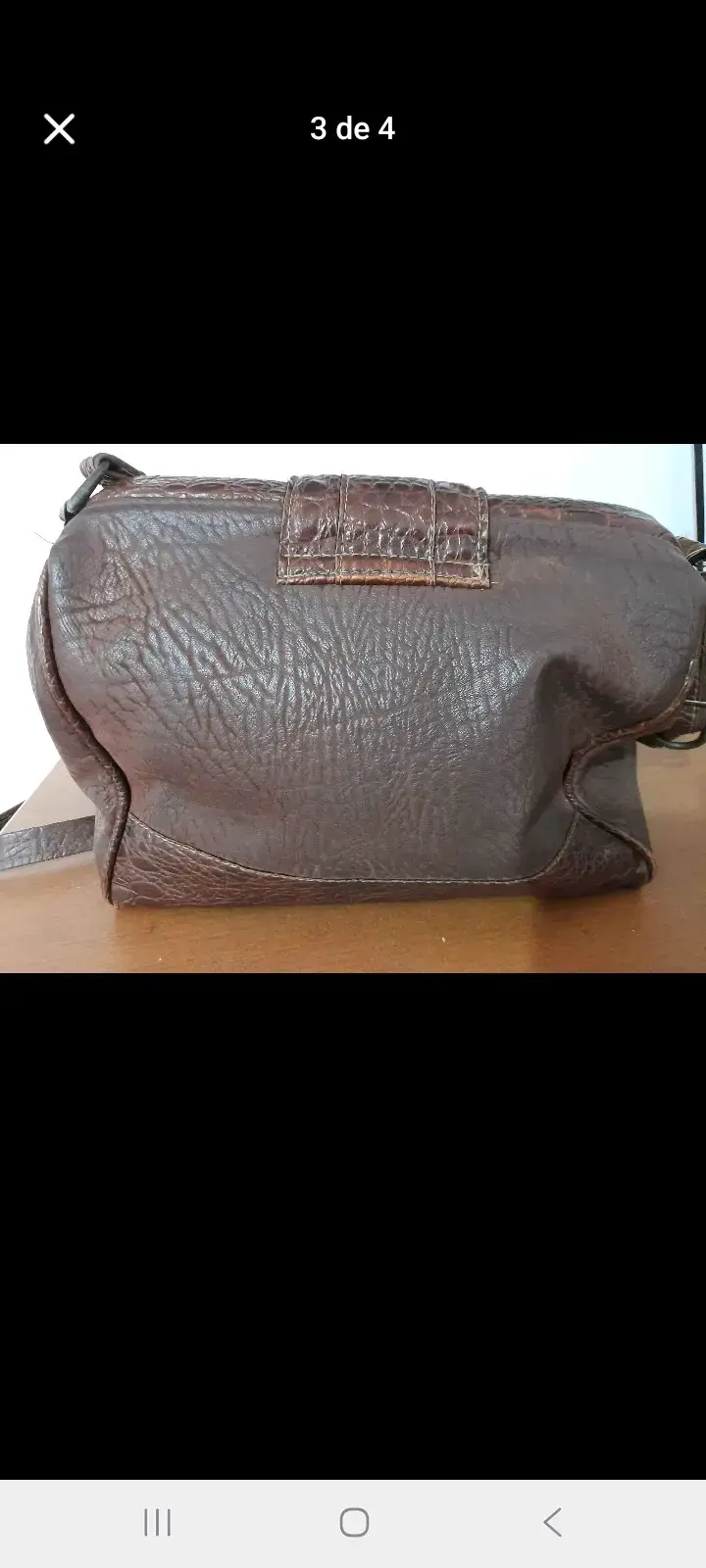 Bolso de cuero marrón Spigola Saxoline - 2