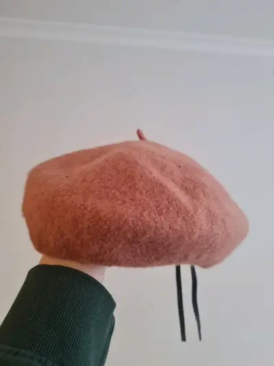 Boina de niño, niña, color camel - miniatura 1