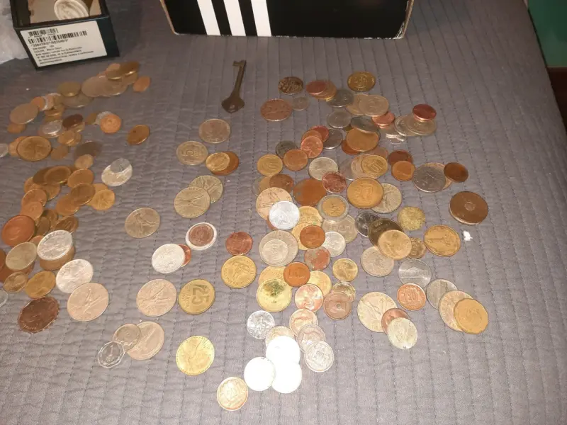 Lote de monedas antiguas de colección