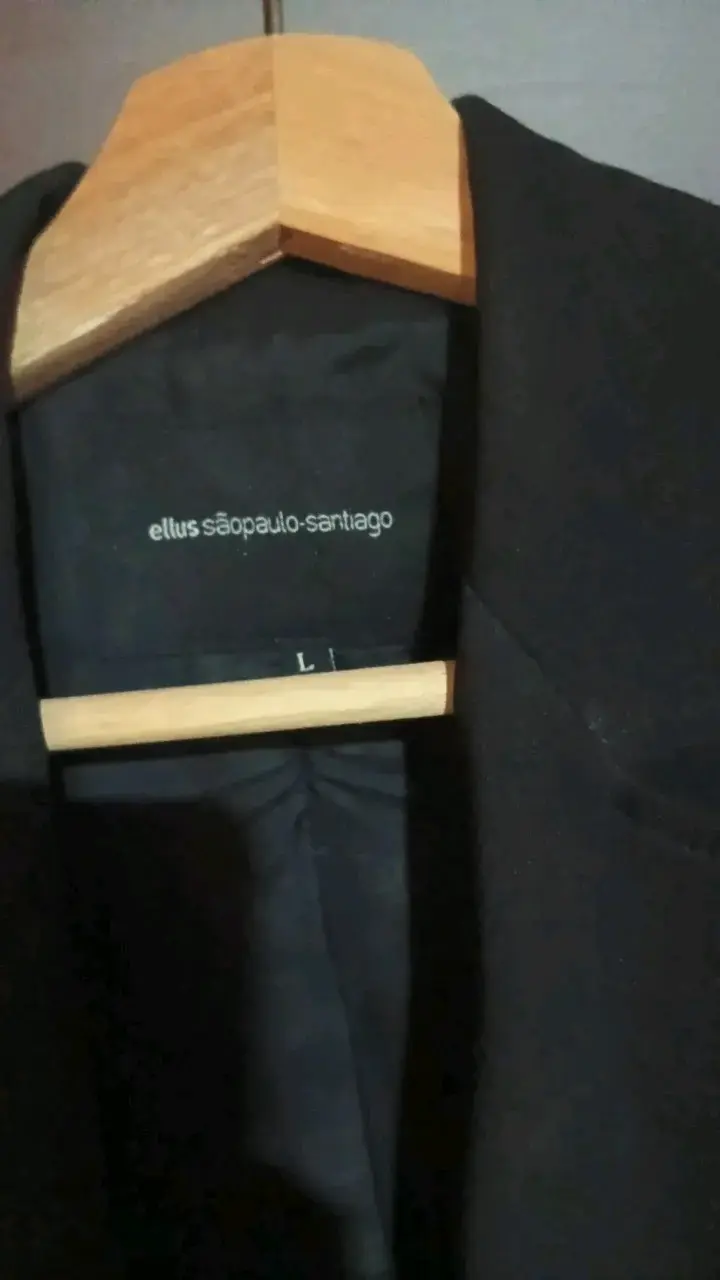 Blazer negro Ellus talla L - 3